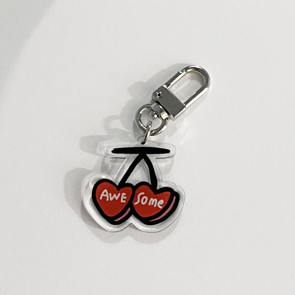 cherry key ring (acrylic)