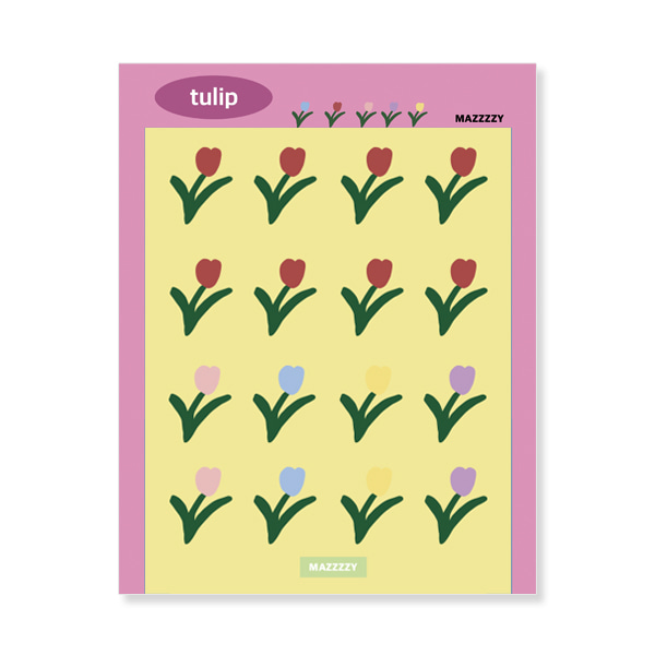 tulip sticker (리무버블)