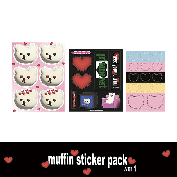 Muffin sticker pack .ver1 (리무버블)